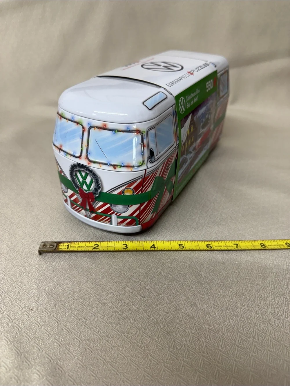 Holiday Camper Toy Tin - White and Green